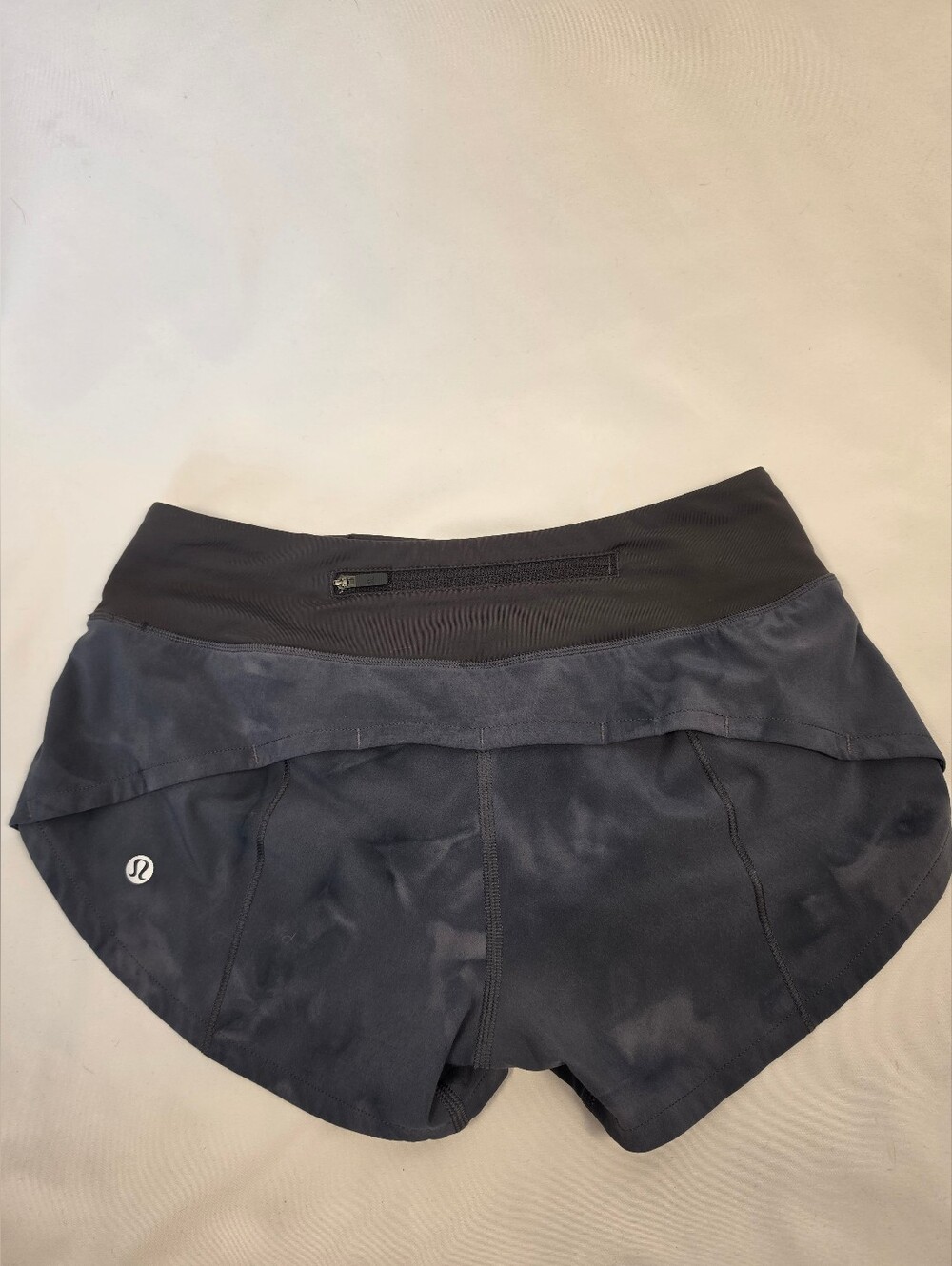 Lululemon Speed Up Lined Running Shorts Camo Dark Grey Size 2 - EUC